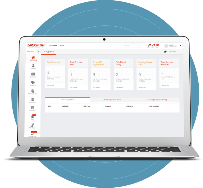 Annual maintenance contract software